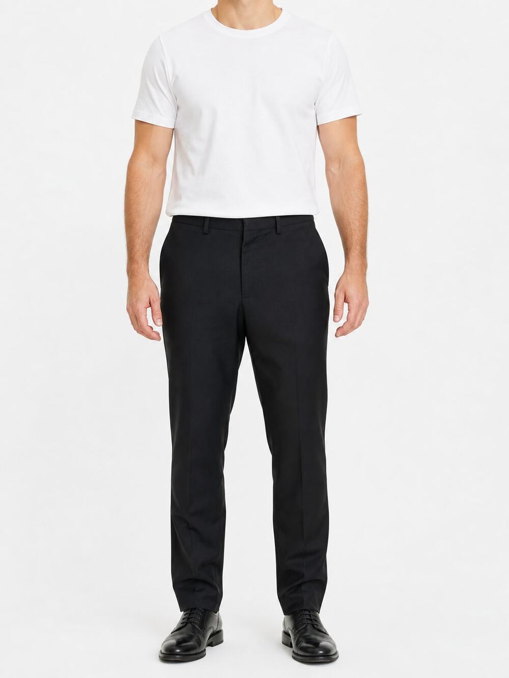 Bonobos Men's Italian Stretch Wool Athletic Dress Travel Work Pants Black 34x34